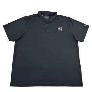 South Carolina Gamecocks Shirt Men's 3XL Black Under Armour The Performance Polo